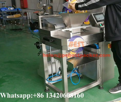 hand filling testing PE tubular film Bagging machine.jpg